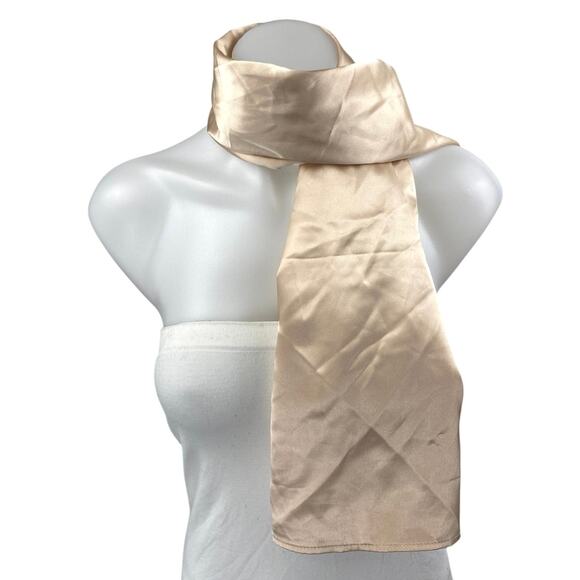 Princess Polly Women's Gold Yellow Silky Satin Shawl Wrap Neck Scarf One Size - Picture 1 of 2